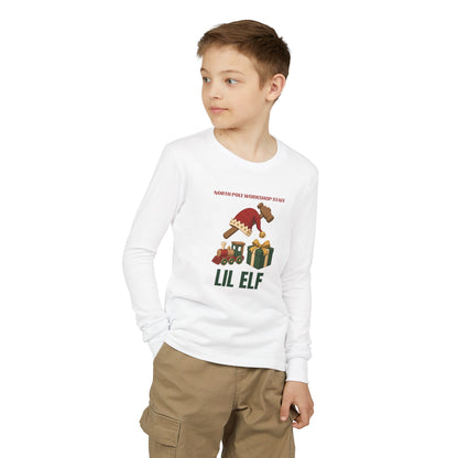 North Pole Workshop Lil Elf Long Sleeve Lounge Tee - Kids