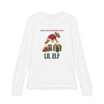 North Pole Workshop Lil Elf Long Sleeve Lounge Tee - Kids