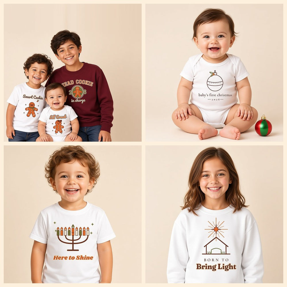 Baby, toddler and kids holiday tees – Cartsy