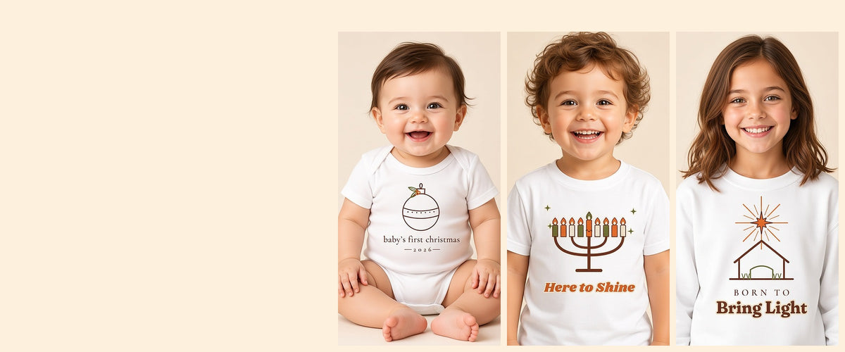 Baby, toddler and kids holiday tees for Christmas and Hanukkah – Cartsy